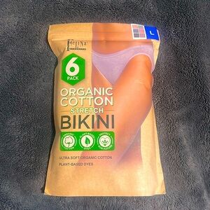 🆕Felina Organic Cotton Stretch Bikini Large